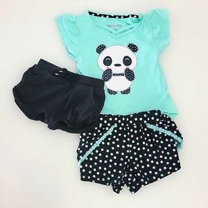 Colette Lilly mint green outfit w/extra black shorts